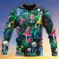 Hippie Mushroom Galaxy Neon Art – 3D Hoodie