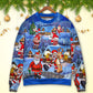 Christmas Santa Drunk Beer Troll Cheerful Holiday Art – Sweater - Ugly Christmas Sweater