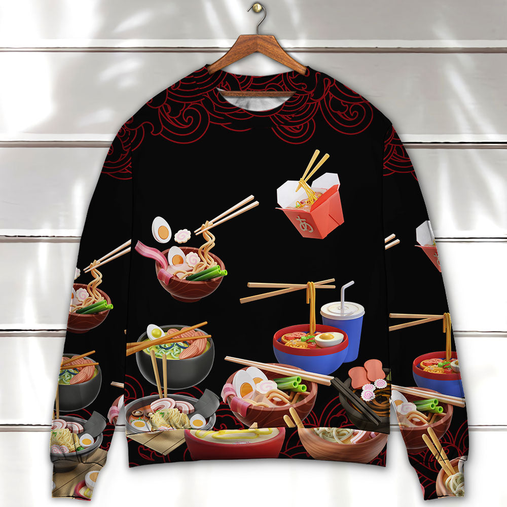 Ramen Fast Food Delicious Art – Sweater - Ugly Christmas Sweater