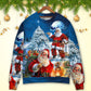 Christmas Santa Story Night Is Coming Art – Sweater - Ugly Christmas Sweater