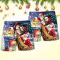 Funny Santa Rooftop Holiday Art – Beach Short