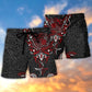 Viking War Raven Life Style - Beach Short - Owls Matrix LTD