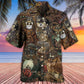 Steampunk Owl Retro Mechanical Art – Hawaiian Shirt