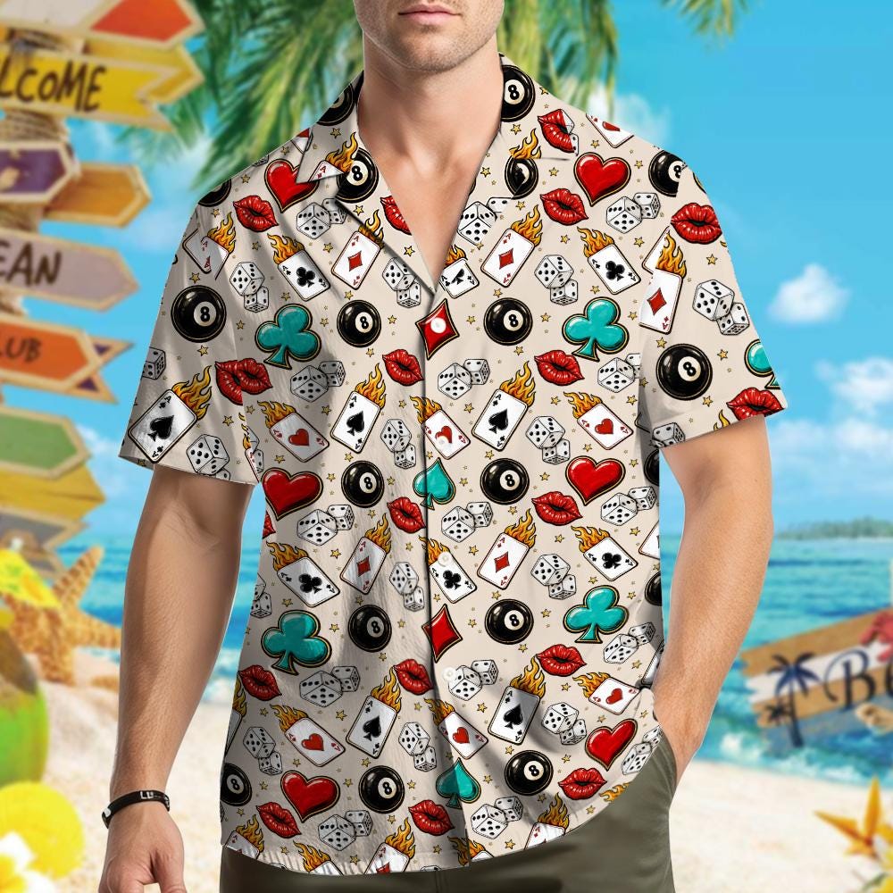 Casino Cocktail Las Vegas Poker Summer Party – Hawaiian Shirt