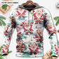 Christmas Santa Summer Beach Custom Photo - Hoodie