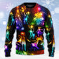 Christmas Family Love Tree Neon Light – Sweater - Ugly Christmas Sweater