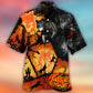 Halloween Wolf And Pumpkin Scary Art - Hawaiian Shirt