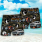 Hunting I Like Hot Rods And Hunting - Beach Short - Owls Matrix LTD