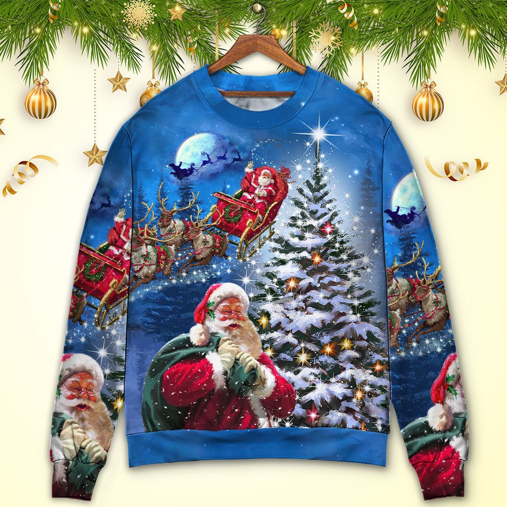 Christmas Santa Story Happy Xmas Is Coming – Sweater - Ugly Christmas Sweater