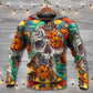 Floral Skull Hummingbird Art - 3D Hoodie