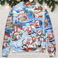 Santa And Snowman Christmas Holiday – Sweater - Ugly Christmas Sweater