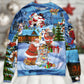 Christmas Santa And Snowman Best Friends – Sweater - Ugly Christmas Sweater