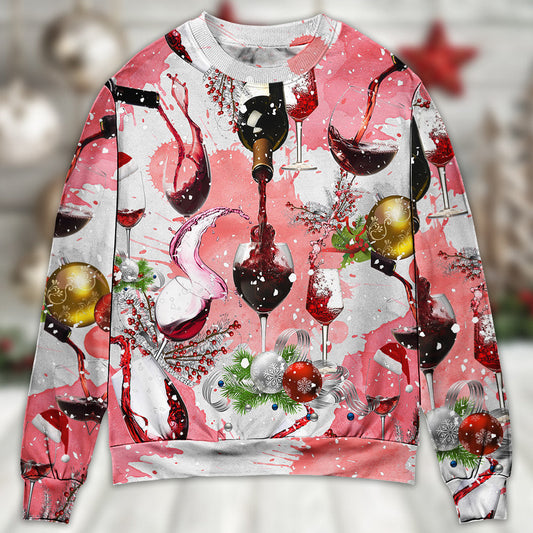 Christmas Wine Lover Holiday Style – Sweater - Ugly Christmas Sweater
