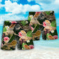 Bearded Dragon Tropical Leaf - Beach Short - Owls Matrix LTD