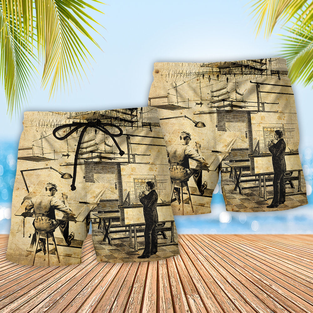 Architect - A Day In The Life Of An Architect - Beach Short - Owls Matrix LTD