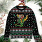 Christmas Santa With Fantasy Dragon – Sweater - Ugly Christmas Sweater