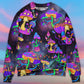 Hippie Mushroom Life Lover Art – Sweater - Ugly Christmas Sweater