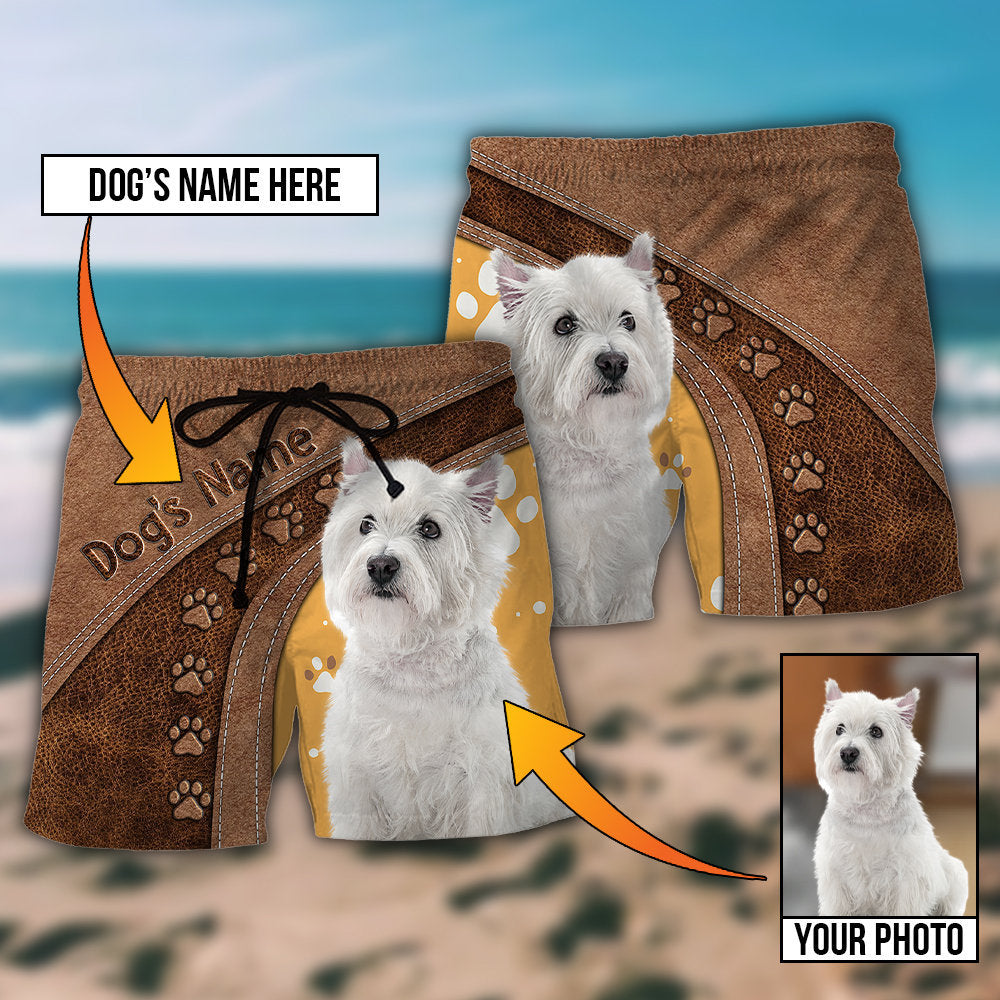 Dog My Lovely Dog Custom Photo Personalized - Beach Short - Owls Matrix LTD