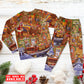 Christmas Santa And Happiness - Pajamas Long Sleeve - Owls Matrix LTD
