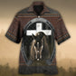 Horse Life Faith Western Leather Style - Hawaiian Shirt