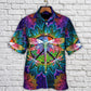 Colorful Dragonfly Mandala Peace Art – Hawaiian Shirt