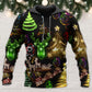 Christmas Neon Tree Snowman Art - 3D Hoodie