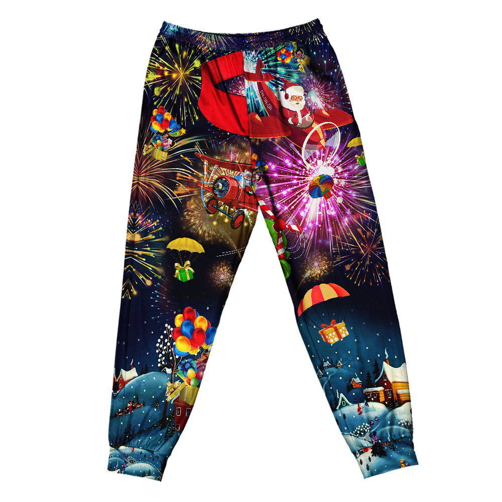 Pants / S Christmas Spreading Love Santa - Pajamas Short Sleeve - Owls Matrix LTD