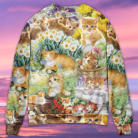 Cat Kitty Lover Art - Sweater - Ugly Christmas SweateCute Kitty Lover Art Style – Sweater - Ugly Christmas Sweaterrs - Owls Matrix LTD