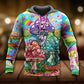 Hippie Mushroom Happy Life - 3D Hoodie