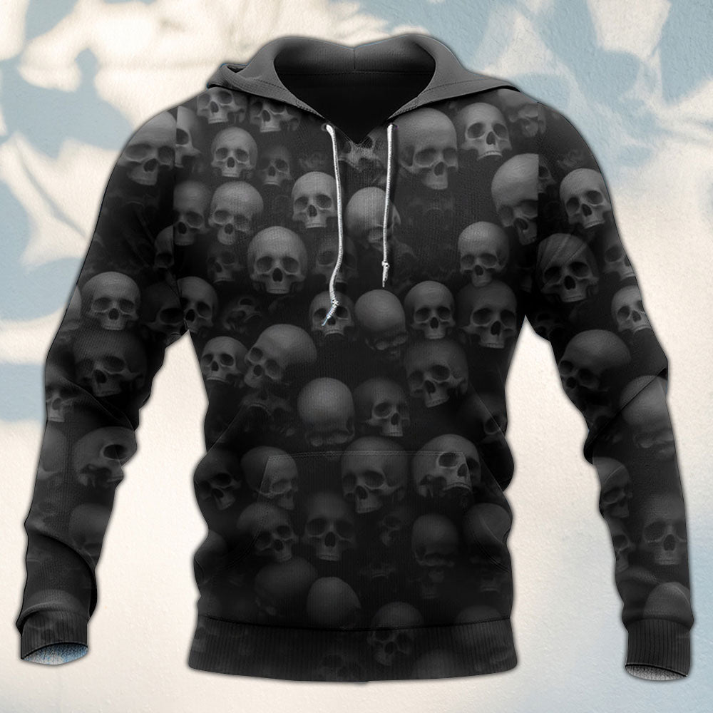 Skull Dark Quote Art - 3D Hoodie