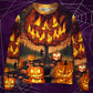 Halloween Pumpkin Wild Fantasy Style – Sweater - Ugly Christmas Sweater