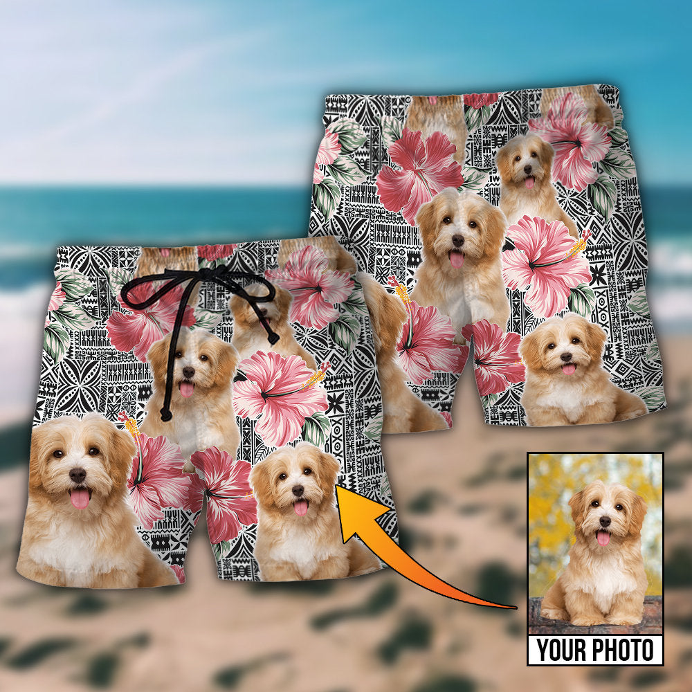 Dog My Sweet Dog Custom Photo - Beach Short - BEAS01LIN180622 - Owls Matrix LTD