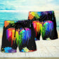 LGBT Pride Dragon The Color Of Happiness - Beach Short - Owls Matrix LTD
