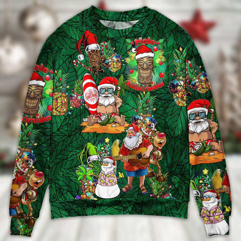 Tiki Love Christmas Funny Style – Sweater - Ugly Christmas Sweater