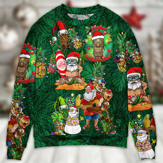 Tiki Love Christmas Funny Style – Sweater - Ugly Christmas Sweater