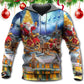 Christmas Snowman Family Love Light Art – 3D Hoodie