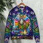 Hippie Peace Sign Retro Style – Sweater - Ugly Christmas Sweater