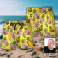 Face Funny Style Custom Photo - Beach Short - Owls Matrix LTD