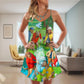 Cool Golf Dog Lover – Women's Summer Sleeveless V-Neck Camisole Dress