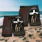 Horse Life Faith Leather Art Style - Beach Short