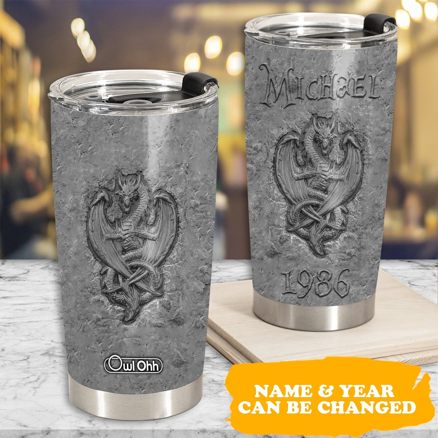 Dragon Fossil Scary Lover Personalized 20 Oz Tumbler