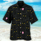 Black Cat Cute Portrait Looking At You - Hawaiian Shirt