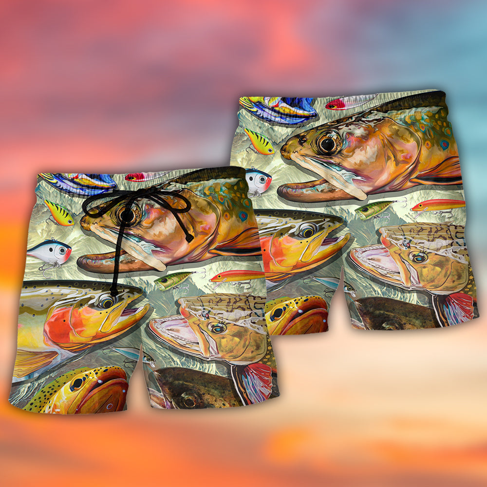 Fishing Is My Life Quote Art – Beach Short