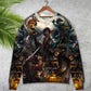 Skull Fantasy Ghost Pirate Art Style – Sweater - Ugly Christmas Sweater