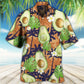 Avocado And Tropical Flowers Fun Art – Hawaiian Shirt