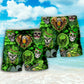 Skull St Patrick Art - Beach Short