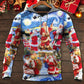 Christmas Santa Snowy Night Merry Xmas - Hoodie