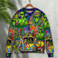 Hippie Space Alien Cosmic Art – Sweater - Ugly Christmas Sweater