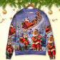 Christmas Santa Funny Art Style – Sweater - Ugly Christmas Sweater