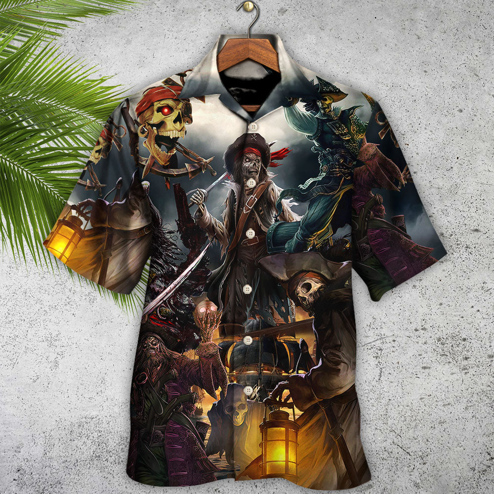 Fantasy Ghost Pirate Caribbean Art – Hawaiian Shirt